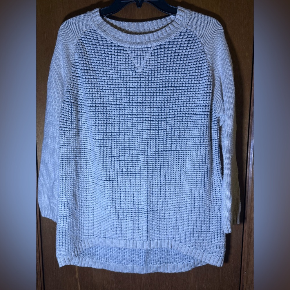 Market & Spruce Textured Light Blue Sweater - Picture 1 of 5